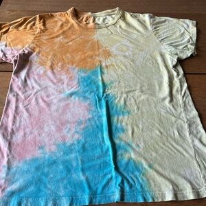 Big Bud Press Unisex Tie-Dye T-Shirt - Orange, Pink, Blue